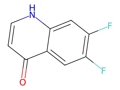 6,7-Difluoroquinolin-4-OL structure