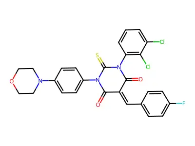 CAS 121608-30-8 - C27H20Cl2FN3O3S structure