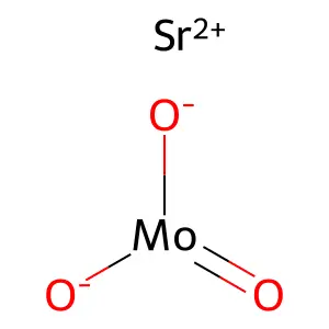 Strontium trioxomolybdate structure