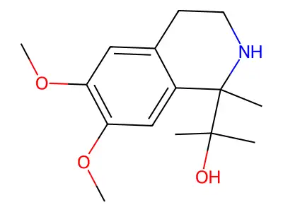 2-(6,7-Dimethoxy-1-methyl-1,2,3,4-tetrahydroisoquinolin-1-yl)propan-2-ol structure