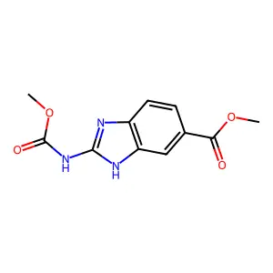 Methyl 2-[(Methoxycarbonyl)amino]-1H-benzo[d]imidazole-5-carboxylate structure