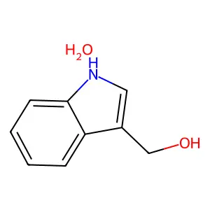 (1H-Indol-3-yl)methanol hydrate structure