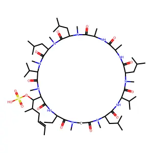 Cyclosporin A Sulfate structure