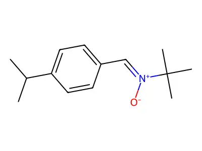 4-Isopropylbenzylidene t-butylamine N-oxide structure