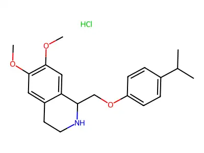 1-((4-Isopropylphenoxy)methyl)-6,7-dimethoxy-1,2,3,4-tetrahydroisoquinoline structure
