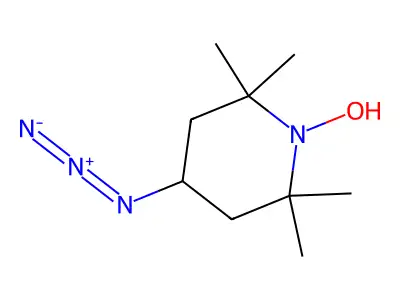 4-Azido-1-hydroxy-2,2,6,6-tetramethylpiperidine structure