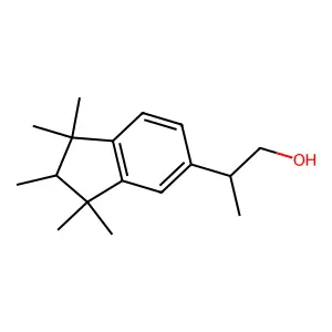 1H-Indene-5-ethanol, 2,3-dihydro-beta,1,1,2,3,3-hexamethyl- structure