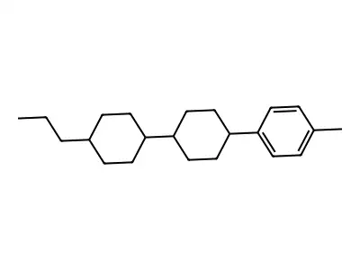1-Methyl-4-[(trans,trans)-4'-propyl[1,1'-bicyclohexyl]-4-yl]benzene structure