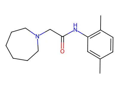 2-(azepan-1-yl)-N-(2,5-dimethylphenyl)acetamide structure