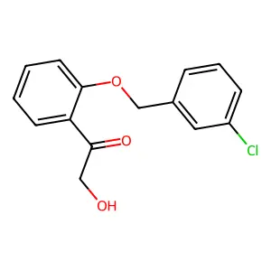 2-(3-Chlorobenzyloxy)phenacyl alcohol structure