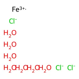 Ferric chloride heptahydrate structure