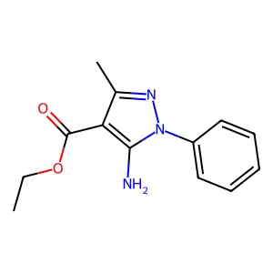 ethyl 5-amino-3-methyl-1-phenyl-1H-pyrazole-4-carboxylate structure