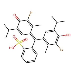 Bromothymol blue (sodium salt) structure