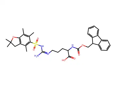 Fmoc-Arg(Pbf)-OH structure