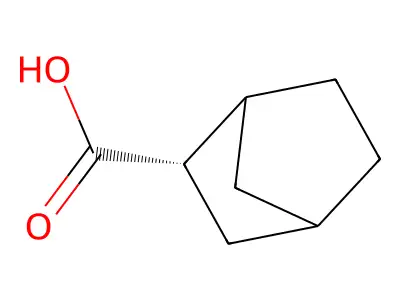 exo-Norbornane-2-carboxylic acid structure