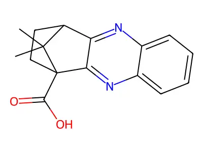 11,11-dimethyl-3,4-dihydro-1,4-methanophenazine-1(2H)-carboxylic acid structure
