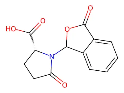 5-oxo-1-(3-oxo-1H-isobenzofuran-1-yl)pyrrolidine-2-carboxylic Acid structure