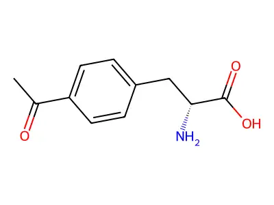 3-(4-Acetylphenyl)-2-aminopropanoic acid structure