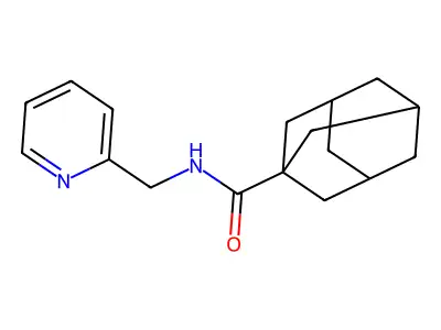 N-(2-Pyridinylmethyl)tricyclo(3.3.1.13,7)decane-1-carboxamide structure