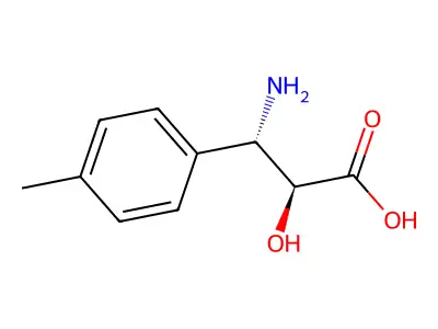(2S,3S)-3-Amino-2-hydroxy-3-(p-tolyl)propanoic acid structure