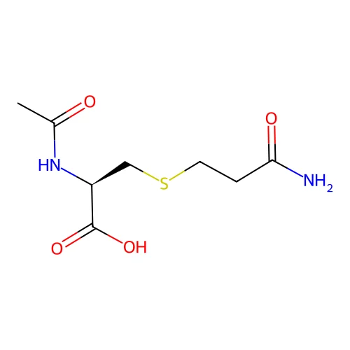 N-Acetyl-S-(propionamide)cysteine structure