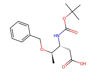 (3R,4R)-4-(Benzyloxy)-3-((tert-butoxycarbonyl)amino)pentanoic acid structure