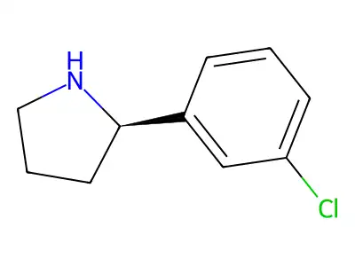 2-(3-Chlorophenyl)pyrrolidine structure
