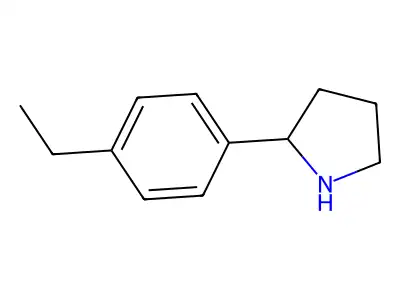 2-(4-Ethylphenyl)pyrrolidine structure