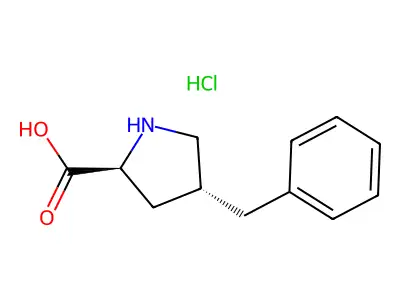 (2S,4R)-4-benzylpyrrolidine-2-carboxylic acid hydrochloride structure