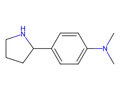 N,N-dimethyl-4-(pyrrolidin-2-yl)aniline structure