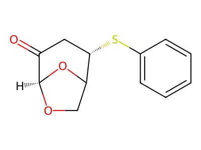 4-Phenylthio-7,8-dioxabicyclo[3.2.1]octan-2-one structure