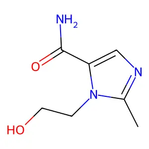 1-(2-Hydroxyethyl)-2-methyl-1H-imidazole-5-carboxamide structure