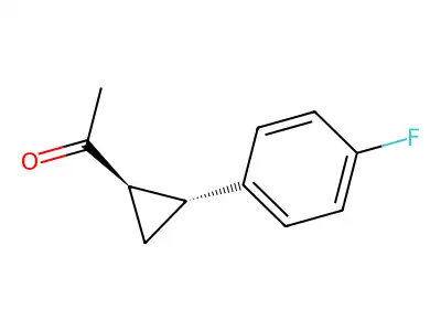 1-[(1R,2R)-2-(4-fluorophenyl)cyclopropyl]ethanone structure
