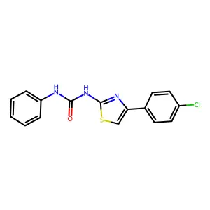 N-(4-(4-Chlorophenyl)-2-thiazolyl)-N'-phenylurea structure
