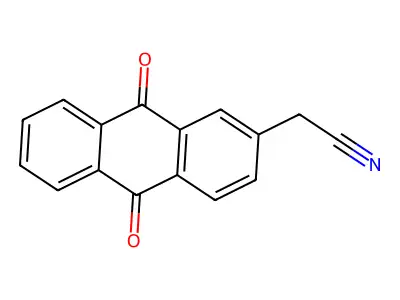 2-(9,10-Dioxoanthracen-2-yl)acetonitrile structure