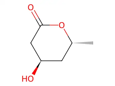 (4R,6R)-4-Hydroxy-6-methyltetrahydro-2H-pyran-2-one structure