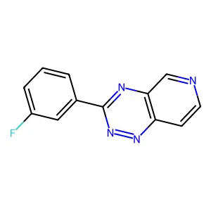 3-(3-Fluoro-phenyl)-pyrido(3,4-e)(1,2,4)triazine structure
