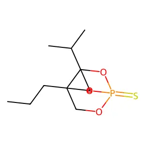2,6,7-Trioxa-1-phosphabicyclo(2.2.2)octane, 3-(1-methylethyl)-4-propyl-, 1-sulfide structure