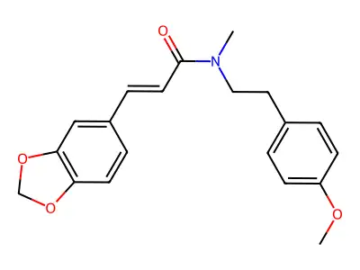 3-(1,3-benzodioxol-5-yl)-N-[2-(4-methoxyphenyl)ethyl]-N-methylprop-2-enamide structure