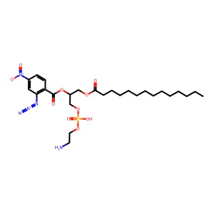 2-(2-Azido-4-nitrobenzoyl)-1-myristoylglycero-3-phosphoethanolamine structure