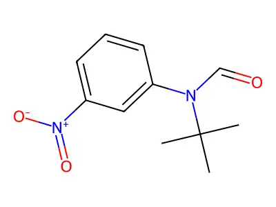 N-tert-butyl-N-(3-nitrophenyl)formamide structure