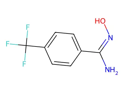 N'-Hydroxy-4-(trifluoromethyl)benzenecarboximidamide structure