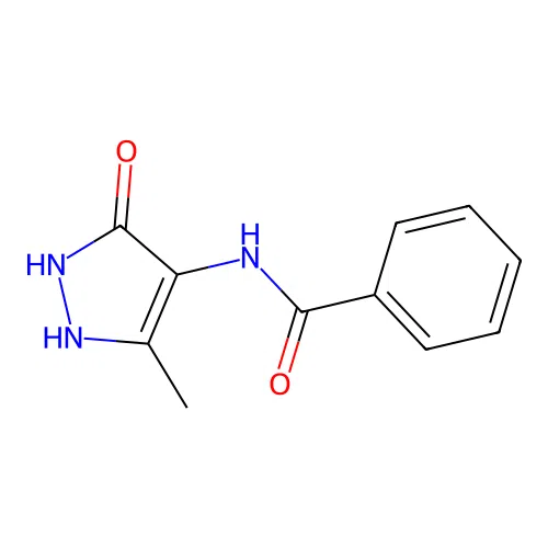 N-(5-Methyl-3-oxo-2,3-dihydro-1H-pyrazol-4-yl)benzamide structure