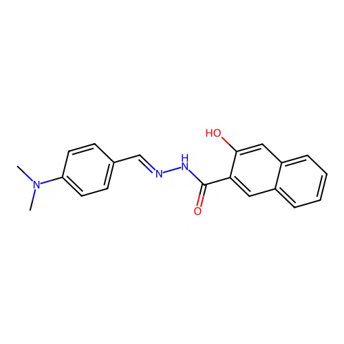 N'-[4-(dimethylamino)benzylidene]-3-hydroxy-2-naphthohydrazide structure