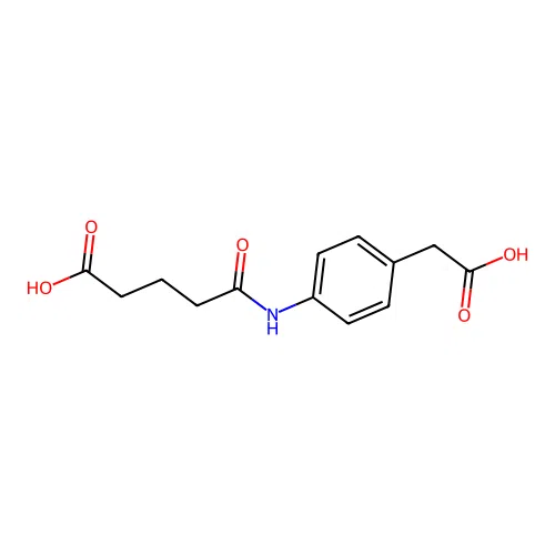 5-[4-(Carboxymethyl)anilino]-5-oxopentanoic acid structure
