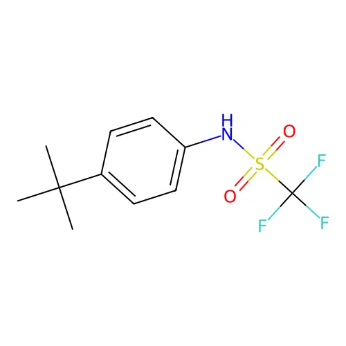 Methanesulfonamide, N-[4-(1,1-dimethylethyl)phenyl]-1,1,1-trifluoro- structure