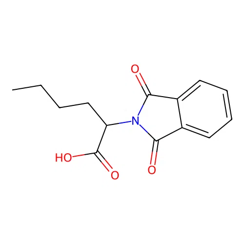 2-(1,3-dioxo-2,3-dihydro-1H-isoindol-2-yl)hexanoic acid structure