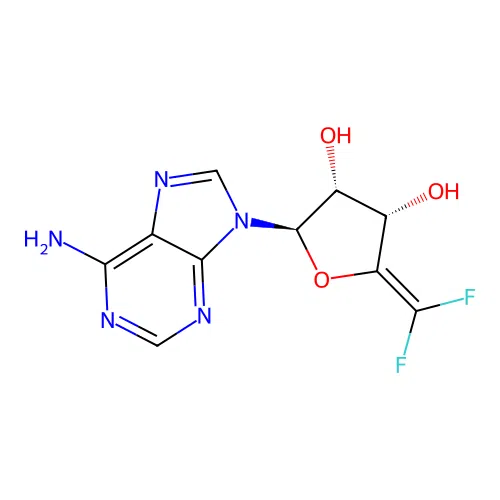 Adenosine, 4',5'-didehydro-5'-deoxy-5',5'-difluoro- structure