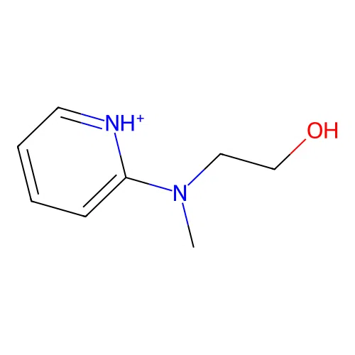 2-[Methyl(pyridin-1-ium-2-yl)amino]ethanol structure