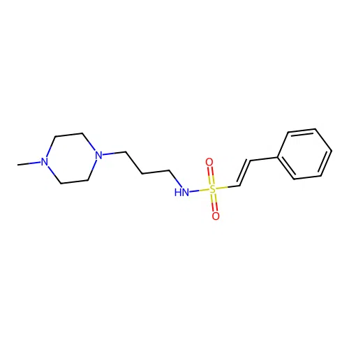 N-[3-(4-methylpiperazin-1-yl)propyl]-2-phenylethene-1-sulfonamide structure